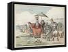 King Canute and His Courtiers-null-Framed Stretched Canvas