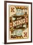 King Card-Lantern Press-Framed Art Print