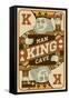 King Card-Lantern Press-Framed Stretched Canvas