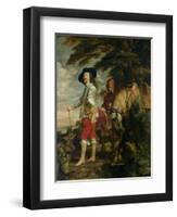 King Charles I (1600-49) of England out Hunting, circa 1635-Sir Anthony Van Dyck-Framed Giclee Print