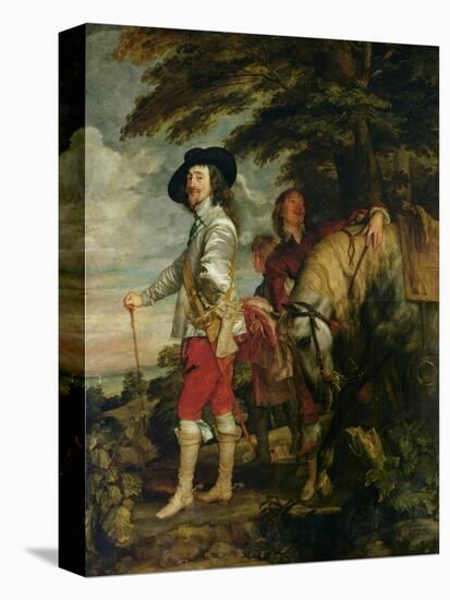 King Charles I (1600-49) of England out Hunting, circa 1635-Sir Anthony Van Dyck-Stretched Canvas