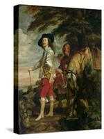 King Charles I (1600-49) of England out Hunting, circa 1635-Sir Anthony Van Dyck-Stretched Canvas