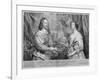 King Charles I and Queen Henrietta Maria, 1634 (1742)-George Vertue-Framed Giclee Print