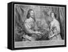 King Charles I and Queen Henrietta Maria, 1634 (1742)-George Vertue-Framed Stretched Canvas