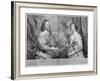 King Charles I and Queen Henrietta Maria, 1634 (1742)-George Vertue-Framed Giclee Print
