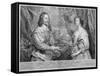 King Charles I and Queen Henrietta Maria, 1634 (1742)-George Vertue-Framed Stretched Canvas