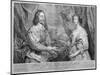 King Charles I and Queen Henrietta Maria, 1634 (1742)-George Vertue-Mounted Giclee Print