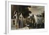 King Charles I and Queen Henrietta Maria Departing for the Chase-Daniel Mytens-Framed Giclee Print