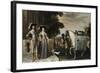 King Charles I and Queen Henrietta Maria Departing for the Chase-Daniel Mytens-Framed Giclee Print