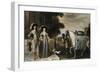 King Charles I and Queen Henrietta Maria Departing for the Chase-Daniel Mytens-Framed Giclee Print