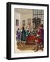 King Charles I Arrives in the House of Commons to Arrest the Five Members of Parliament-Peter Jackson-Framed Giclee Print