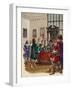 King Charles I Arrives in the House of Commons to Arrest the Five Members of Parliament-Peter Jackson-Framed Giclee Print