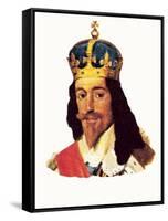 King Charles I-English School-Framed Stretched Canvas