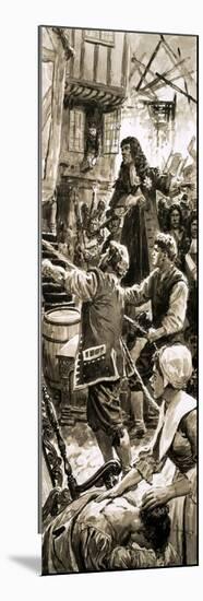 King Charles II Helps During the Great Fire of London-C.l. Doughty-Mounted Premium Giclee Print