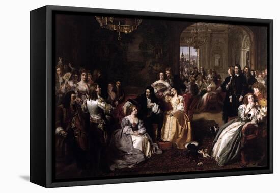 King Charles Ii of England's Last Sunday-William Powell Frith-Framed Stretched Canvas