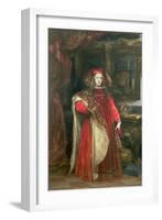 King Charles II of Spain Wearing the Robes of the Order of the Golden Fleece-Don Juan Carreño de Miranda-Framed Giclee Print