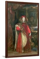 King Charles II of Spain Wearing the Robes of the Order of the Golden Fleece-Don Juan Carreño de Miranda-Framed Giclee Print