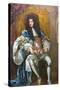 King Charles Iiattributed to Thomas Hawkeroil on Canvas, Circa 1680-null-Stretched Canvas