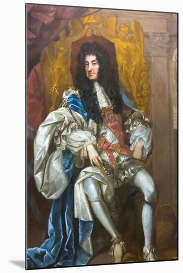 King Charles Iiattributed to Thomas Hawkeroil on Canvas, Circa 1680-null-Mounted Giclee Print