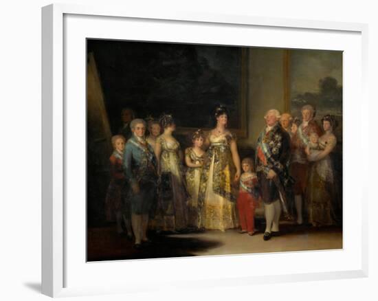 King Charles IV (1748-1819) of Spain and His Family-Francisco de Goya-Framed Giclee Print