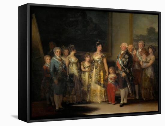 King Charles IV (1748-1819) of Spain and His Family-Francisco de Goya-Framed Stretched Canvas