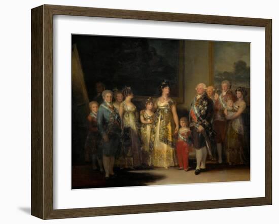 King Charles IV (1748-1819) of Spain and His Family-Francisco de Goya-Framed Giclee Print