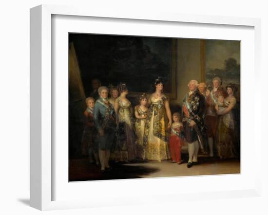 King Charles IV (1748-1819) of Spain and His Family-Francisco de Goya-Framed Giclee Print