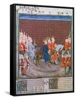 King Charles IV Entering Paris, (1375-137)-null-Framed Stretched Canvas