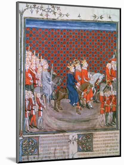 King Charles IV Entering Paris, (1375-137)-null-Mounted Giclee Print