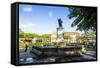 King Charles Iv Monument, Intramuros, Manila, Luzon, Philippines, Southeast Asia, Asia-Michael Runkel-Framed Stretched Canvas