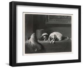 King Charles Spaniels the Cavalier Pets-J. Outrim-Framed Art Print