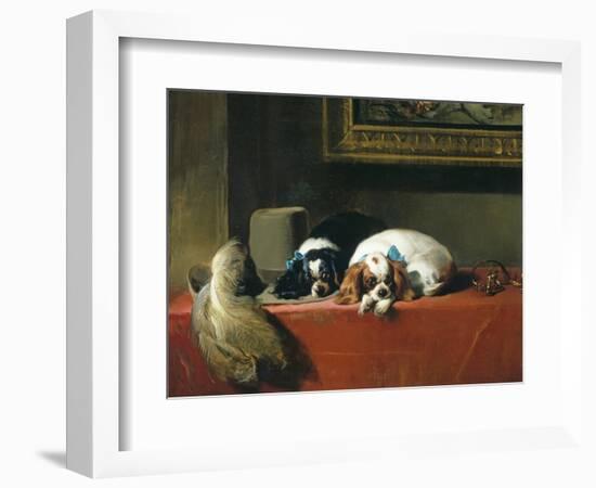 King Charles Spaniels ('The Cavalier's Pets')-Edwin Henry Landseer-Framed Giclee Print