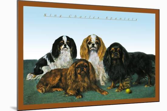 King Charles Spaniels-null-Mounted Art Print