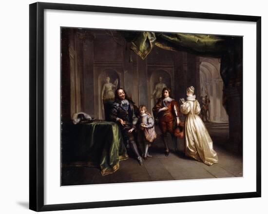 King Charles Taking Leave of his Children-Jean Raoux-Framed Giclee Print