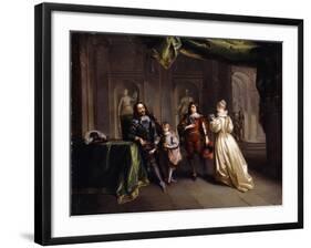 King Charles Taking Leave of his Children-Jean Raoux-Framed Giclee Print