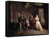 King Charles Taking Leave of his Children-Jean Raoux-Framed Stretched Canvas