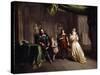 King Charles Taking Leave of his Children-Jean Raoux-Stretched Canvas