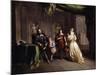 King Charles Taking Leave of his Children-Jean Raoux-Mounted Giclee Print