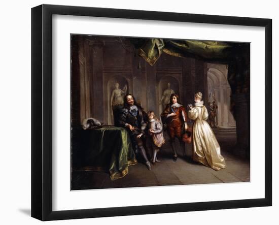 King Charles Taking Leave of his Children-Jean Raoux-Framed Giclee Print