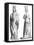 King Charles V of France (1337-138) and Joanna of Bourbon (1338-137), 1849-null-Framed Stretched Canvas