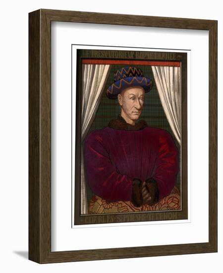 King Charles VII of France (1403-146), C1445-Jean Fouquet-Framed Giclee Print