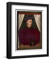 King Charles VII of France (1403-146), C1445-Jean Fouquet-Framed Giclee Print