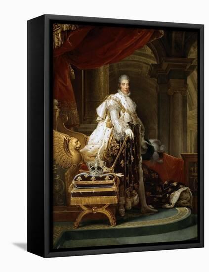 King Charles X of France-François Pascal Simon Gérard-Framed Stretched Canvas