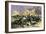 King Charles XII Leading the Swedish Army to Victory over the Russians at Narva, c.1700-null-Framed Giclee Print