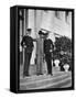 King Christian IX of Denmark (1818-190) with Two of His Grandsons, 1908-null-Framed Stretched Canvas