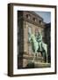 King Christian Ix Statue, Christiansborg Palace, Copenhagen, Denmark-Inger Hogstrom-Framed Photographic Print