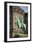 King Christian Ix Statue, Christiansborg Palace, Copenhagen, Denmark-Inger Hogstrom-Framed Photographic Print