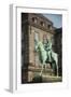 King Christian Ix Statue, Christiansborg Palace, Copenhagen, Denmark-Inger Hogstrom-Framed Photographic Print