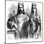 King Clovis I and Queen Clotilde of the Franks, Late 5th - Early 6th Century (1882-188)-Frederic Lix-Mounted Giclee Print