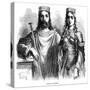 King Clovis I and Queen Clotilde of the Franks, Late 5th - Early 6th Century (1882-188)-Frederic Lix-Stretched Canvas